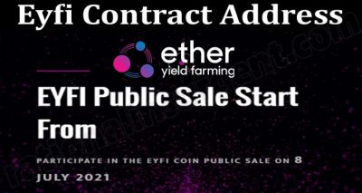 Eyfi Contract Address {June} Check Out The Details!