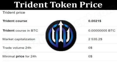 Trident Token Price {June} Check Its Availability!