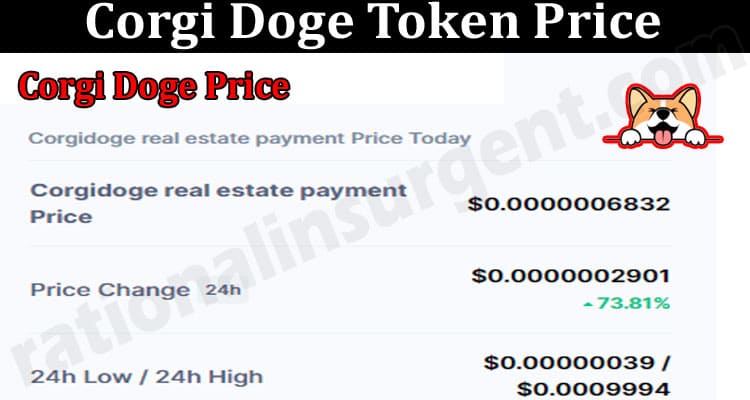Corgi Doge Token Price 2021.