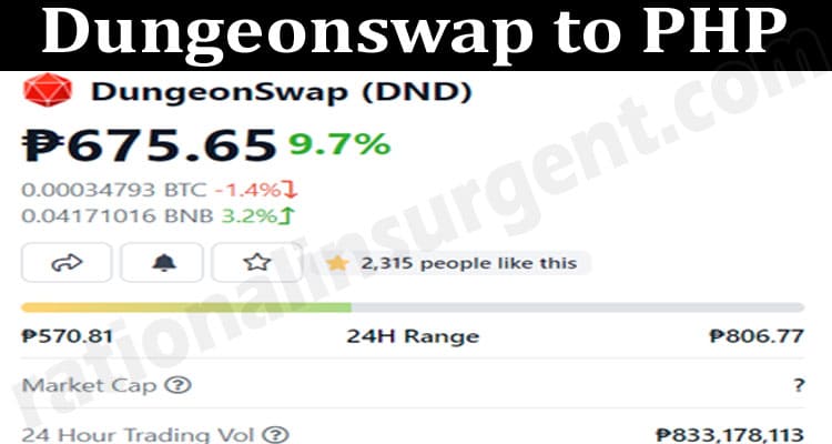 Dungeonswap to PHP 201.