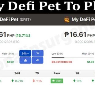 My Defi Pet To Php 2021.