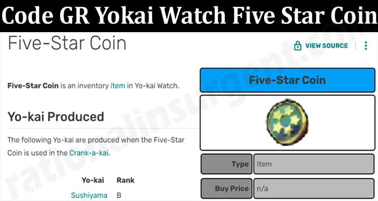 Yokai coin star gr code watch five