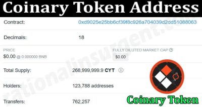 About General Information Coinary Token Address