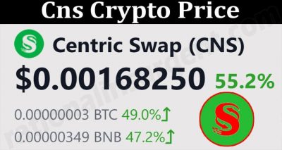 About General Information Cns Crypto Price