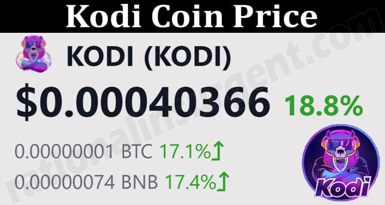 About General Information Kodi Coin Price