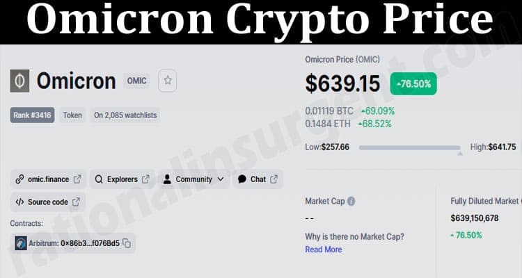 About General Information Omicron Crypto Price