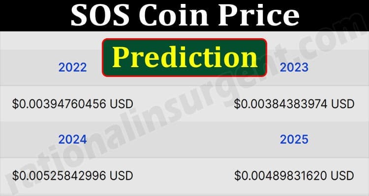 About General Information SOS Coin Price Prediction