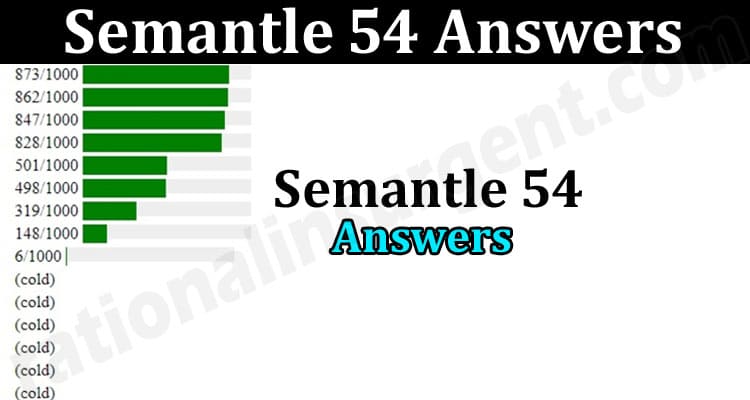 Gaming News Semantle 54 Answers