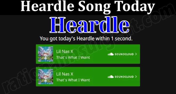 Latest News Heardle Song Today