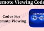 Latest News Remote Viewing Codes
