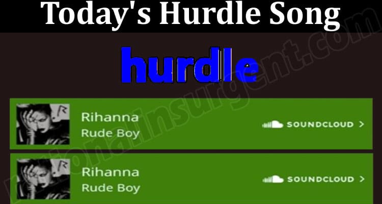 Latest News Today's Hurdle Song