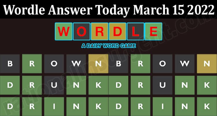 Latest News Wordle Answer Today March