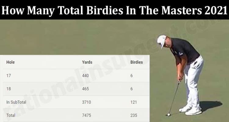 Latest News How Many Total Birdies In The Masters