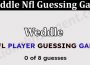 Latest News Weddle Nfl Guessing Game