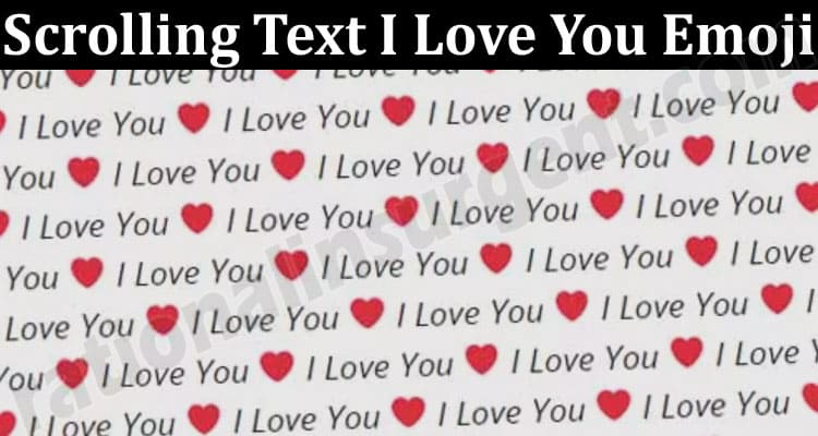 Latest News Scrolling Text I Love You Emoji