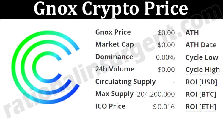 About General Information Gnox Crypto Price