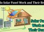 Solar Panel Work and Their Benefits