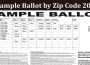 Latest News Sample Ballot by Zip Code 2022
