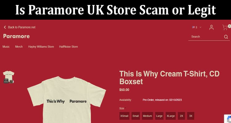 Paramore UK Store Online website Reviews