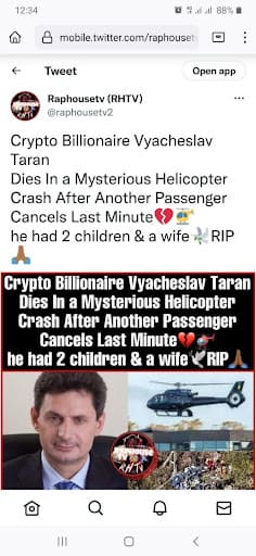 How did Vyacheslav Taran die