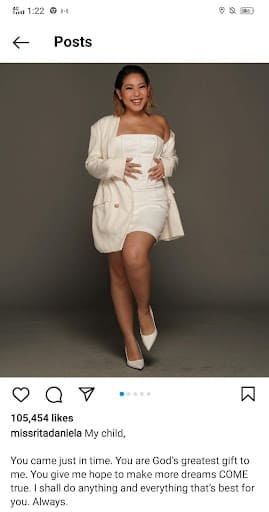 What was Rita's statement about her Pregnancy