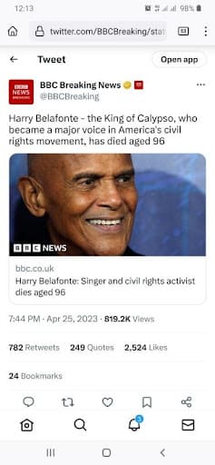 Harry Belafonte Obituary and Funeral!