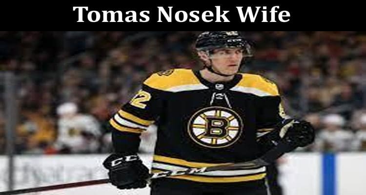 Latest News Tomas Nosek Wife