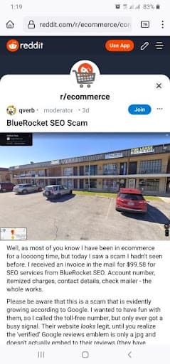 What is Blue Rocket SEO Fake Invoice
