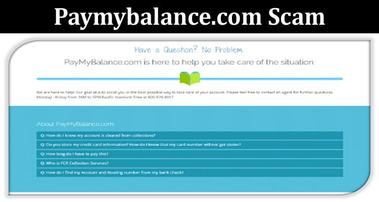 Latest News Paymybalance.com Scam