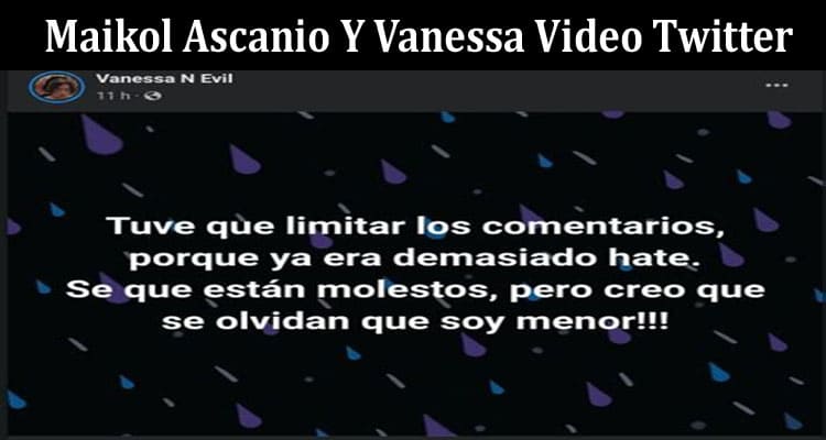 Latest News Maikol Ascanio Y Vanessa Video Twitter