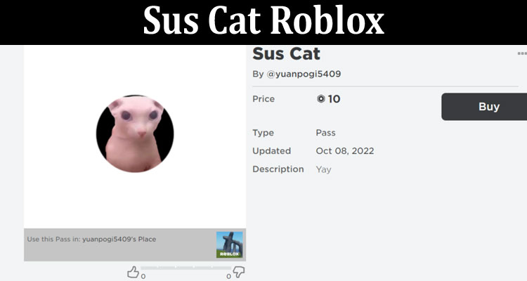 Latest News Sus Cat Roblox