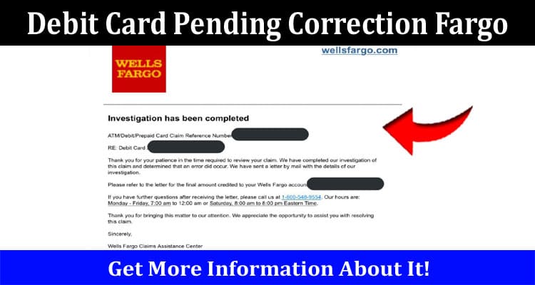 Latest News Debit Card Pending Correction Fargo