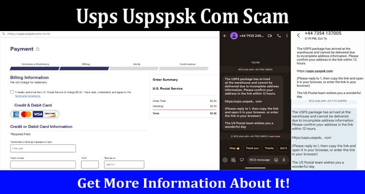 Usps Uspspsk Com Scam Online Website Reviews