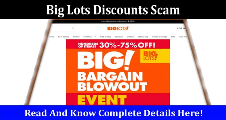 Big Lots Discounts Scam Online Website Reviews