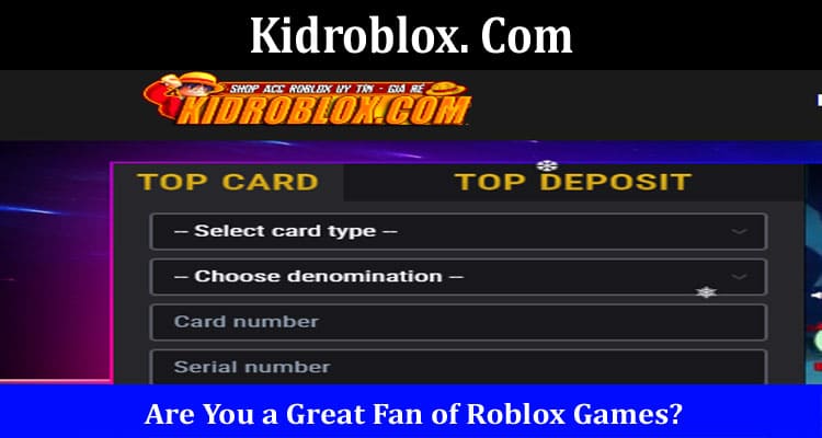 Kidroblox. Com Online Website Reviews