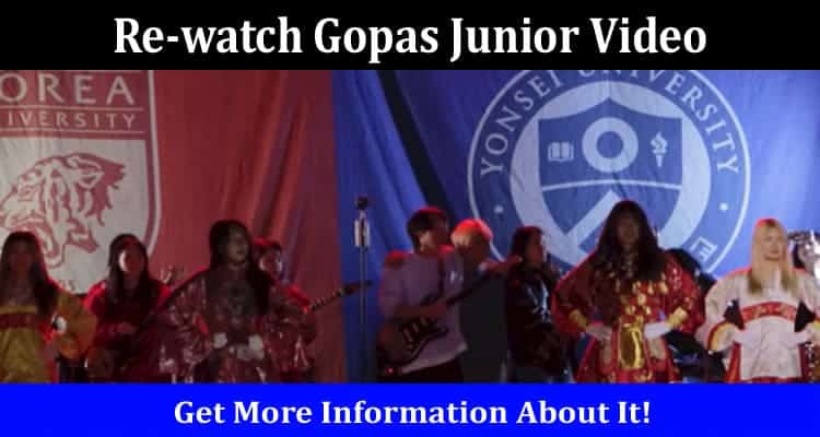 Latest News Re-Watch Gopas Junior Video