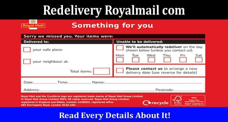 Redelivery Royalmail com Online Website Reviews
