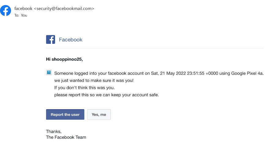 Is facebookmail.com Spam