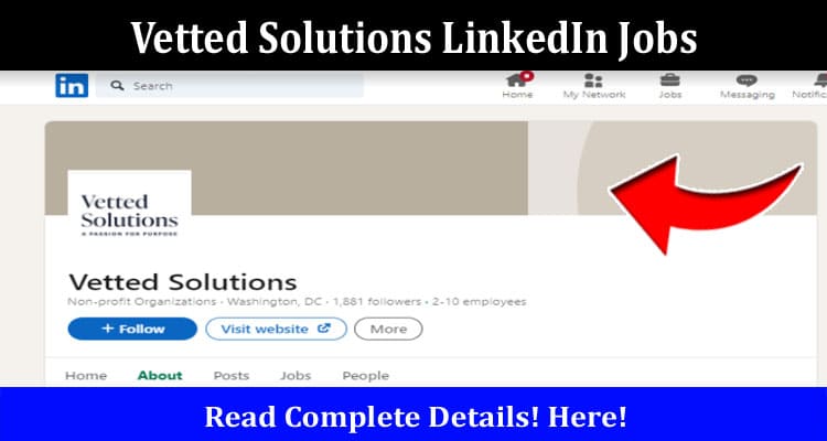 Latest News Vetted Solutions LinkedIn Jobs