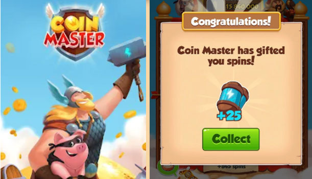 Role of spins in coin master