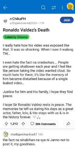 Ronaldo Valdez Death Footage
