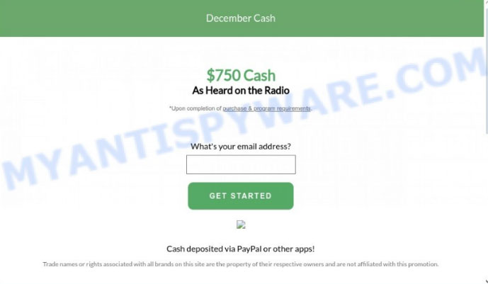 What is the December Cash 2023 Scam