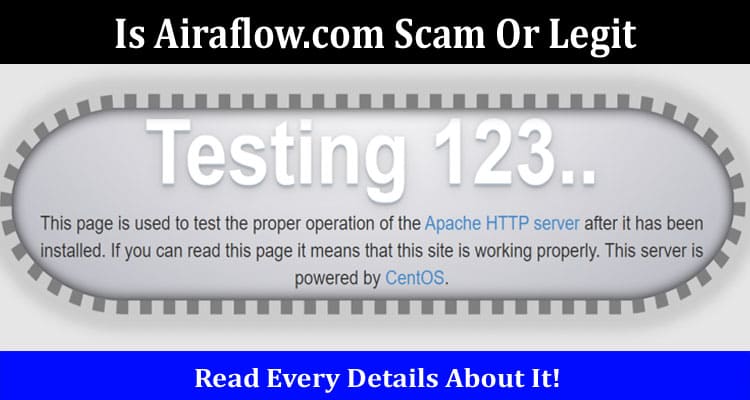 Is Airaflow.com Scam Or Legit Online Website Reviews
