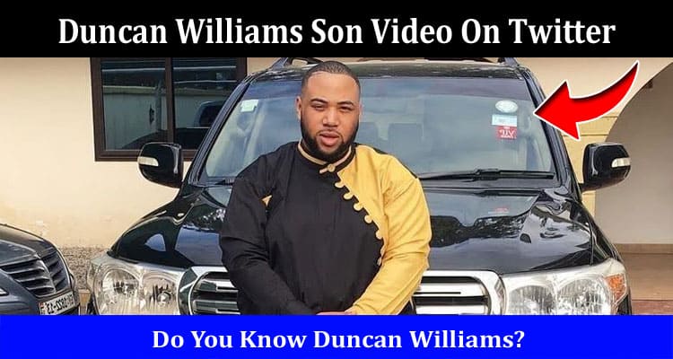 Latest News Duncan Williams Son Video On Twitter
