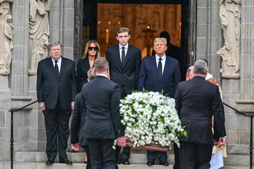 The Melania Trump Mothers Funeral viral on online platforms