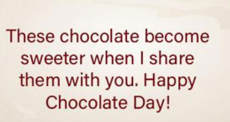 Chocolate Day Quotes for Husband