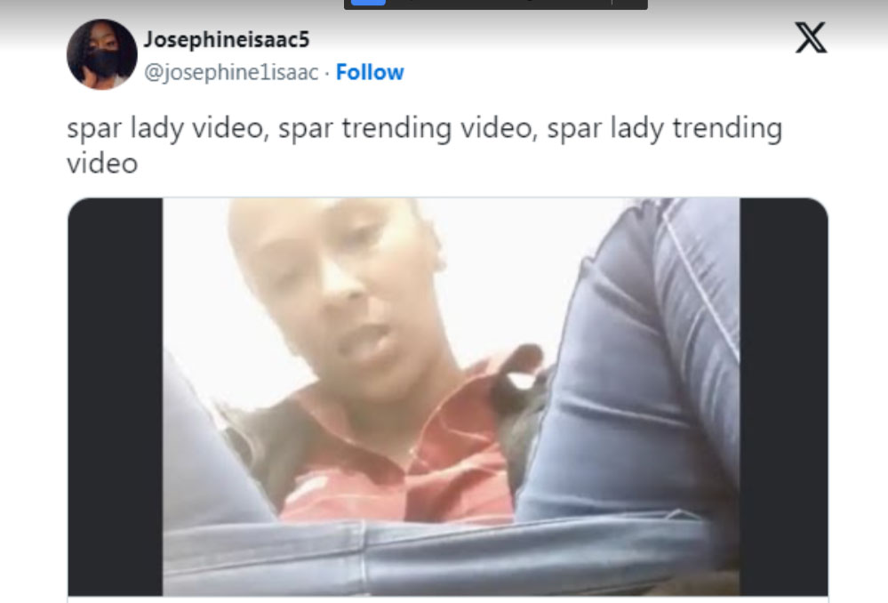 Spar Lady Trending Video Twitter Overview